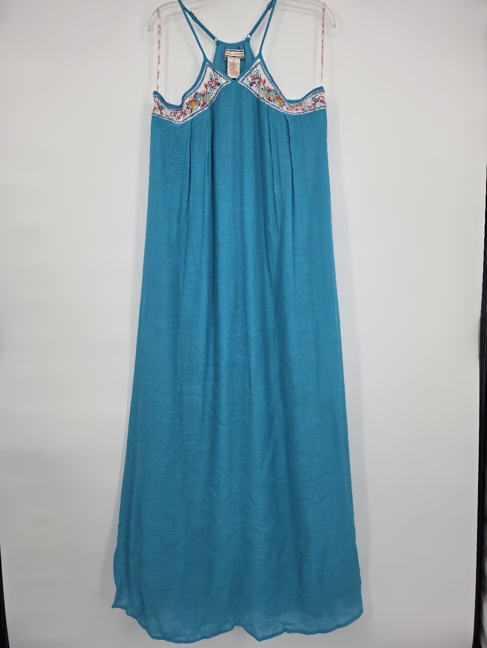 Flying Tomato Will Be Counting Stars Turquoise Boho Maxi Dress M Lace Beach